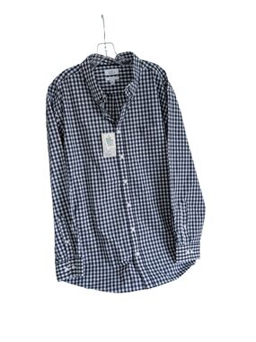 NWT Croft & Barrow Big & Tall Easy Care Button Down Shirt, Navy White, 2XB NWT